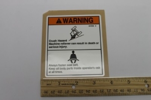 Genie Lift Part # 237599GT - DECAL WARNING WEAR SEAT BELT, EA