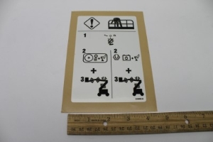 Genie Lift Part # 219952GT - DECAL,EMERGENCY LOWERING, EA