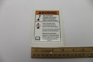 Genie Lift Part # T110618GT - DECAL,DANGER,TIP OVER SWAY, EA