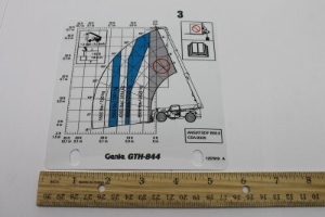 Genie Lift Part # 1257919GT - CARD,LOAD RNG,GTH844 SUSP, EA