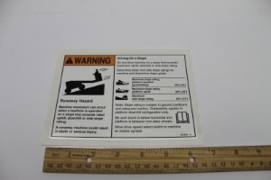 Genie Lift Part # 161692GT - DECAL,SLOPE RATING WORD, EA