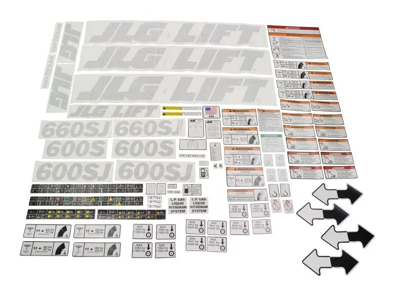 JLG Part # 1001193634 | KIT(SERVICE),MACHINE DECAL, EA