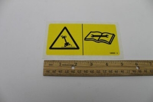 Genie Lift Part # 1263540GT - DECAL, TIP OVER HAZARD, EA