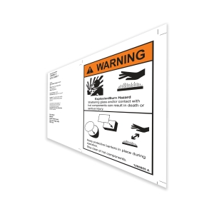 Genie Lift Part # 1266885GT - DECAL, WARNING, PROTECTIVE BARRIER, EA