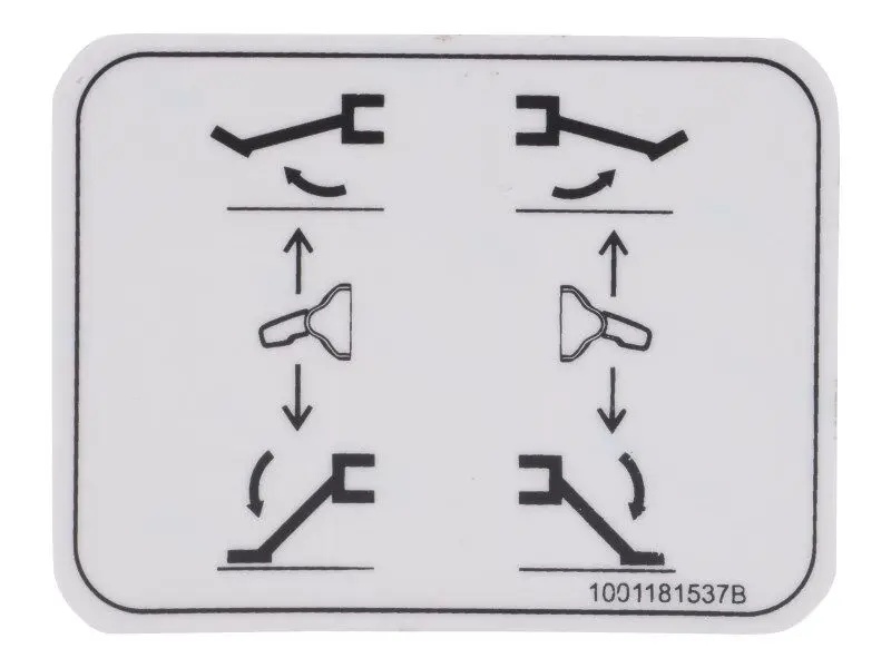 JLG Part # 1001181537 | DECAL,OUTRIGGER SWITCHES, EA
