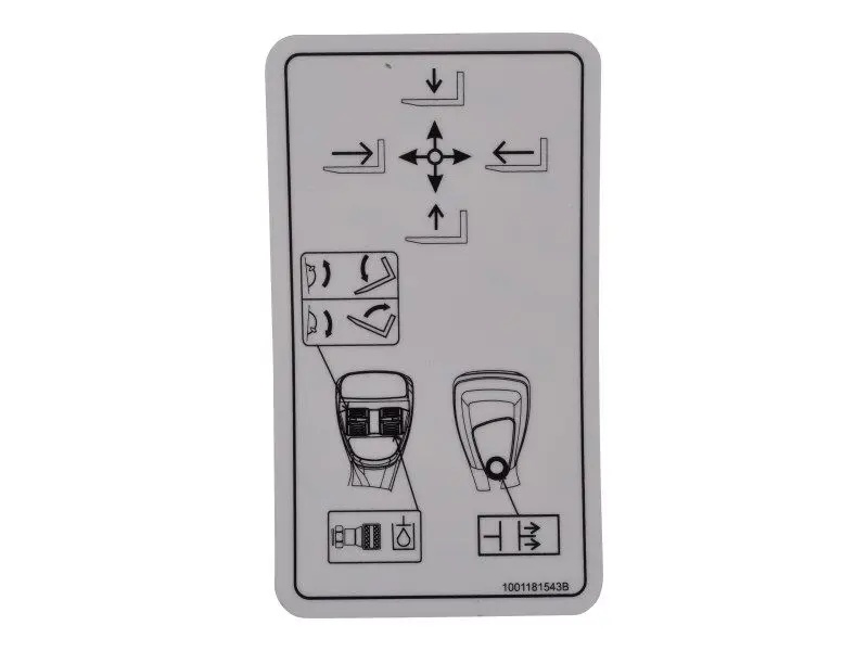 JLG Part # 1001181543 | DECAL,JOYSTICK, EA