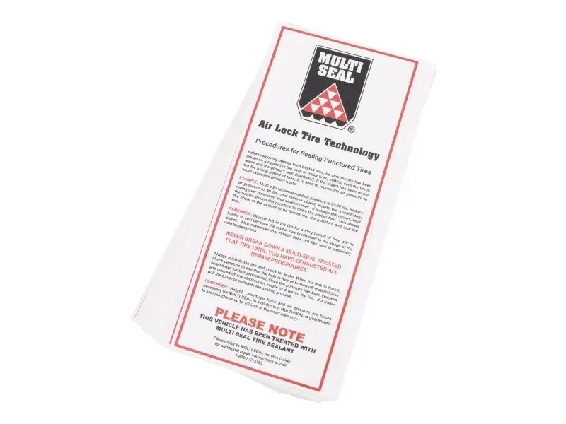JLG Part # 2902203 | KIT,TIRE SEALANT DECALS, EA