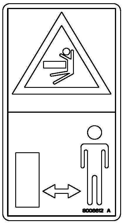 JLG Part # 8006612 | DECAL,WARNING, EA