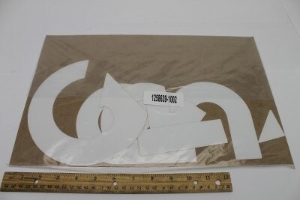 Genie Lift Part # 1258639GT - DECAL,COSMETIC,7.5" GENIE WHITE, EA