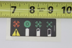 Genie Lift Part # 1265361GT - DECAL, BATTERY CHARGER INDICATOR, 3COLOR, EA