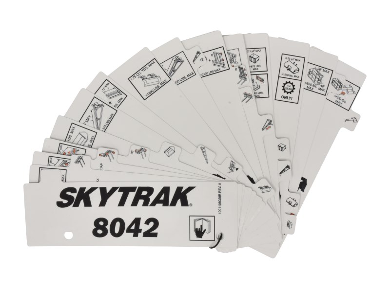 JLG Part # 1001199508 | LOAD,BOOKLET 8042, ANSI, EA