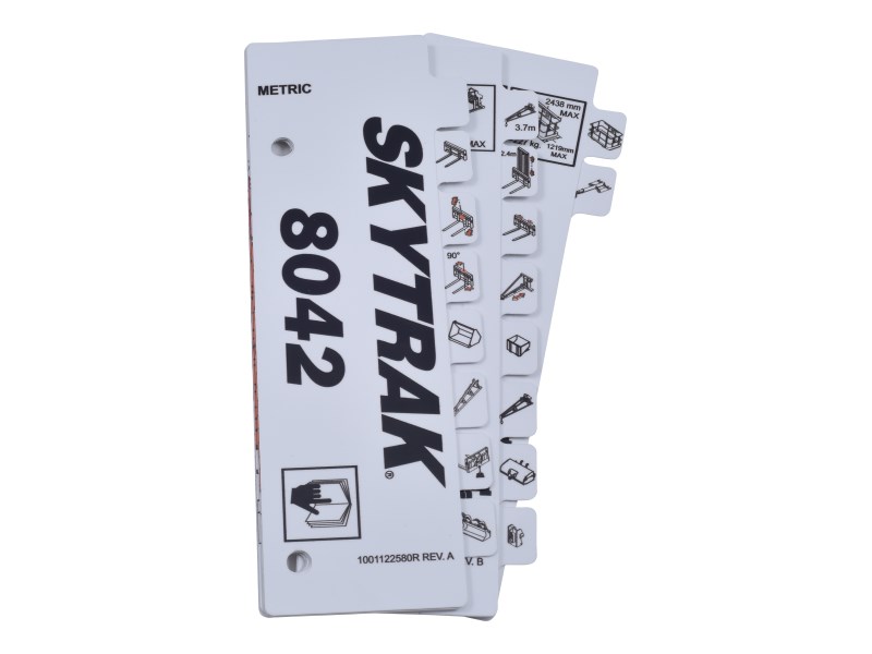 JLG Part # 1001199509 | LOAD,BOOKLET 8042, ISO, EA