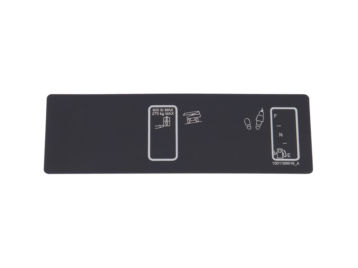 JLG Part # 1001199919 | DECAL,PLATFORM DISPLAY (CE), EA