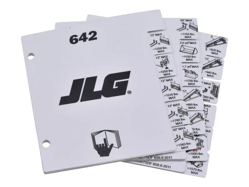 JLG Part # 1001211624 | LOAD,BOOKLET 642 NOR, EA