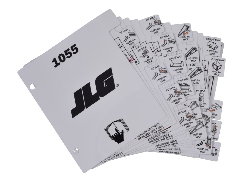 JLG Part # 1001212227 | LOAD,BOOKLET 1055, EA