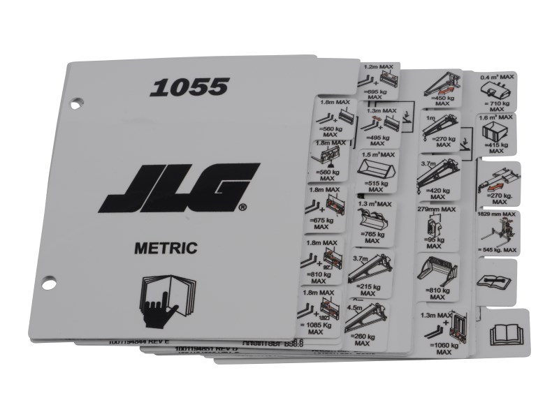JLG Part # 1001212228 | LOAD,BOOKLET 1055, EA