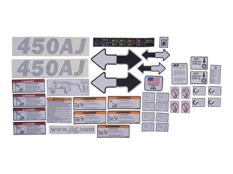JLG Part # 1001212664 | KIT (SERVICE), MACHINE DECAL, EA
