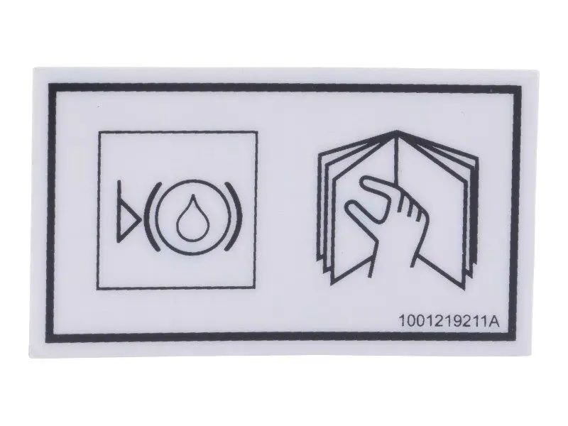 JLG Part # 1001219211 | DECAL,BRAKE FLUID SPEC ISO, EA