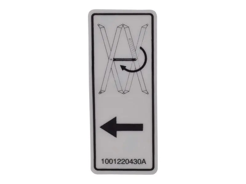 JLG Part # 1001220430 | DECAL,SAFETY PROP, EA