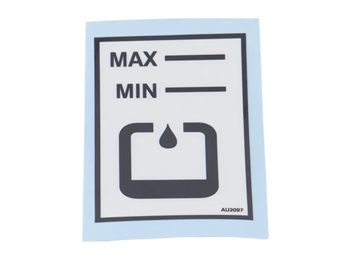 JLG Part # AU2097 | DECAL,OIL LEVEL, EA