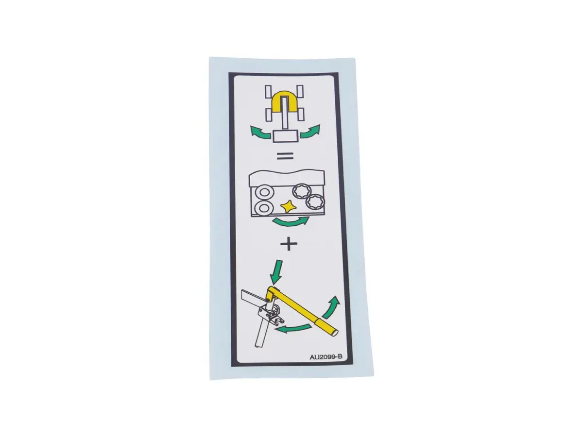 JLG Part # AU2099 | DECAL, MANUAL SWING, EA