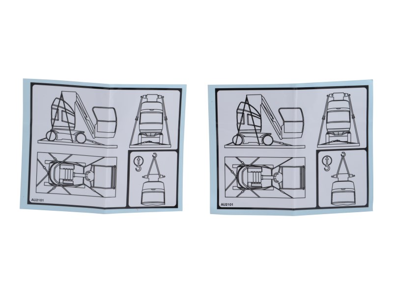 JLG Part # AU2101 | DECAL, TIE DOWN AND LIFTING, EA