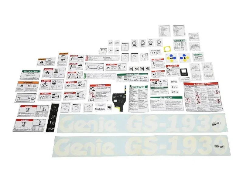 JLG Part # GN231559GT | GN-DECAL KIT,1930 COMP,ANSI, EA