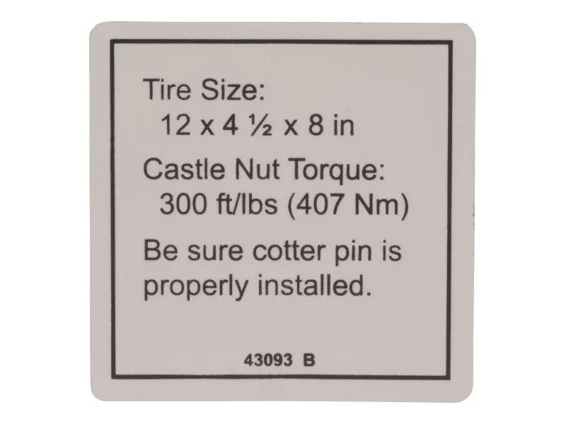 JLG Part # GN43093GT | GN-TIRE SPECS, EA