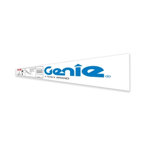 Genie Lift Part # 1256400FRGT - DECAL,TRACK,FALL ARREST BAR,WORD FR, EA