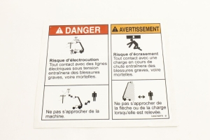 Genie Lift Part # 1259709FRGT - DECAL,2 DECAL COMBO, EA