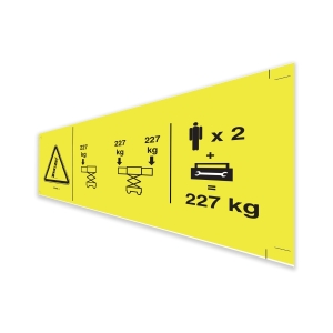Genie Lift Part # 1278048GT - DECAL,DANGER,EXT DECK,GS84/90, EA