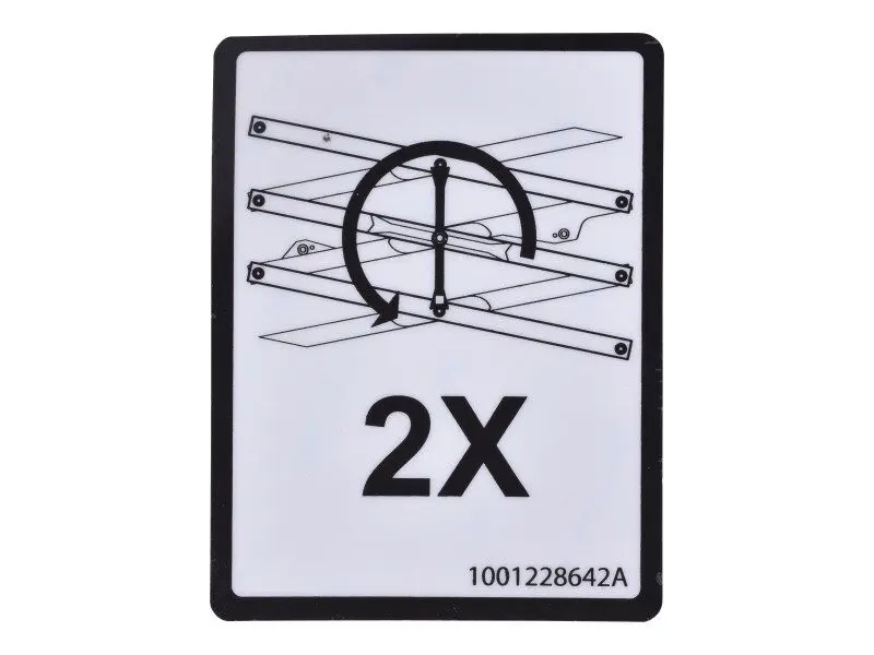 JLG Part # 1001228642 | DECAL,SAFETY PROP, EA