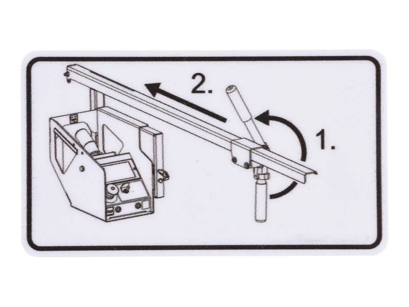JLG Part # 1001227134 | DECAL,EXTENSION HANDLE, EA