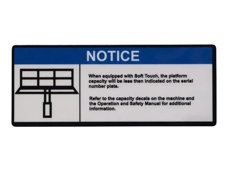 JLG Part # 1001195491 | DECAL,(ANSI), EA