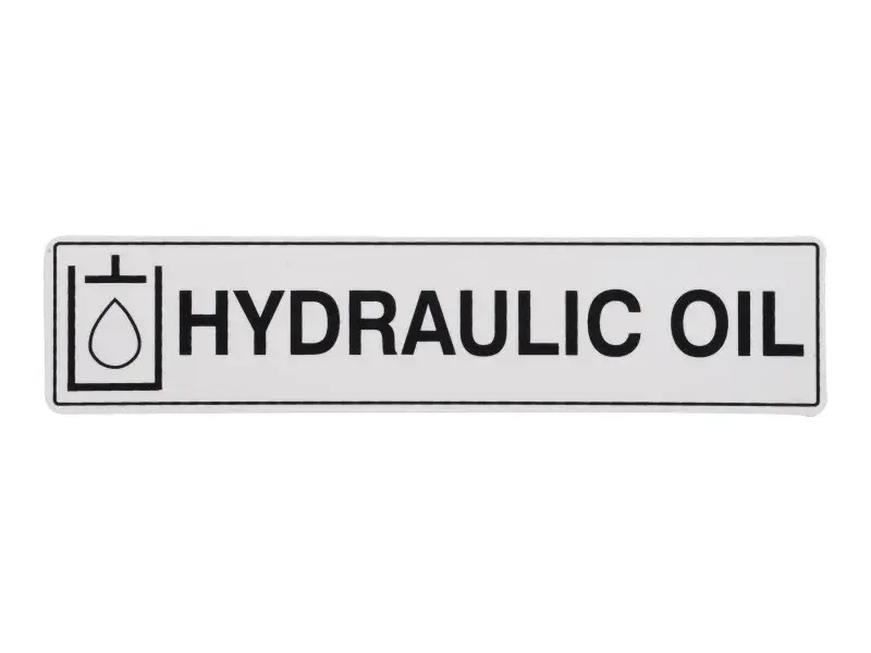 JLG Part # 0071927SN | SN-DECAL HYDRAULIC OIL, EA