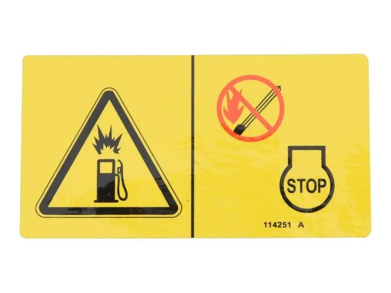 JLG Part # 114251GTGN | GN-DECAL,NO SMOKING SYMBOL, EA