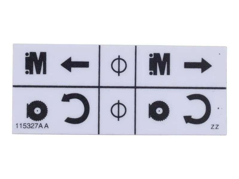 JLG Part # 115327SJ | SJ-LIFT/DRIVE LABEL, EA