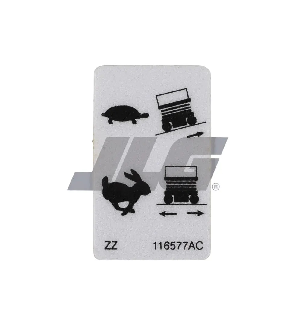 JLG Part # 116577 | SJ-DECAL, TORQUE HI/LOW, EA