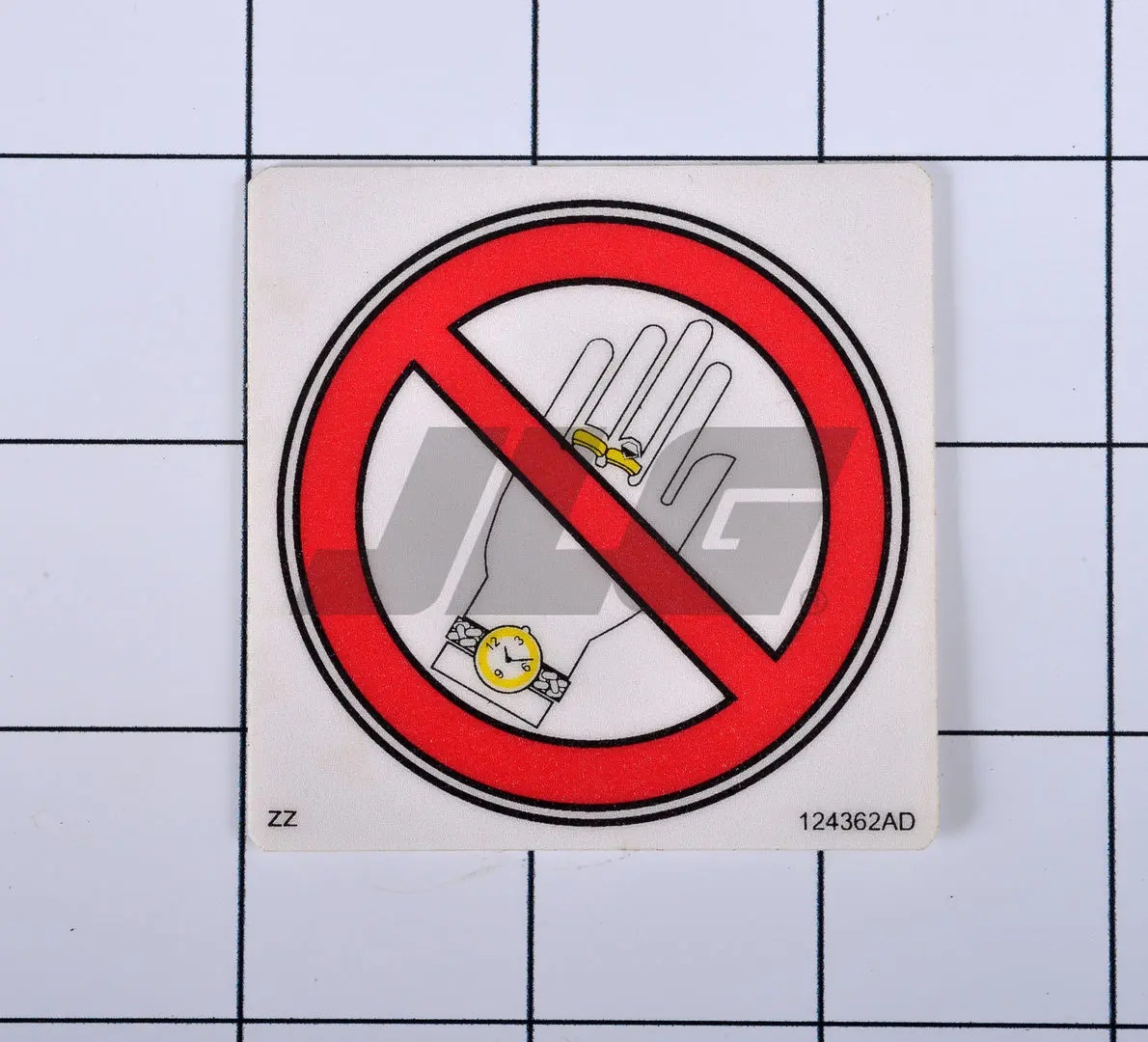 JLG Part # 124362 | SJ-DECAL, DO NOT WEAR, EA