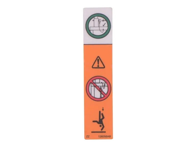 JLG Part # 126056SJ | SJ-DECAL, FALLING HAZARD, EA