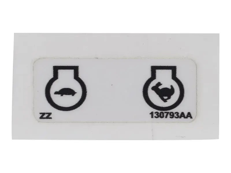 JLG Part # 130793 | SJ-THROTTLE LABEL, EA