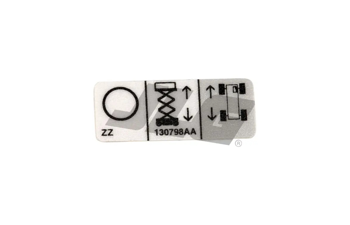 JLG Part # 130798 | SJ-OFF LIFT DRIVE LABEL, EA