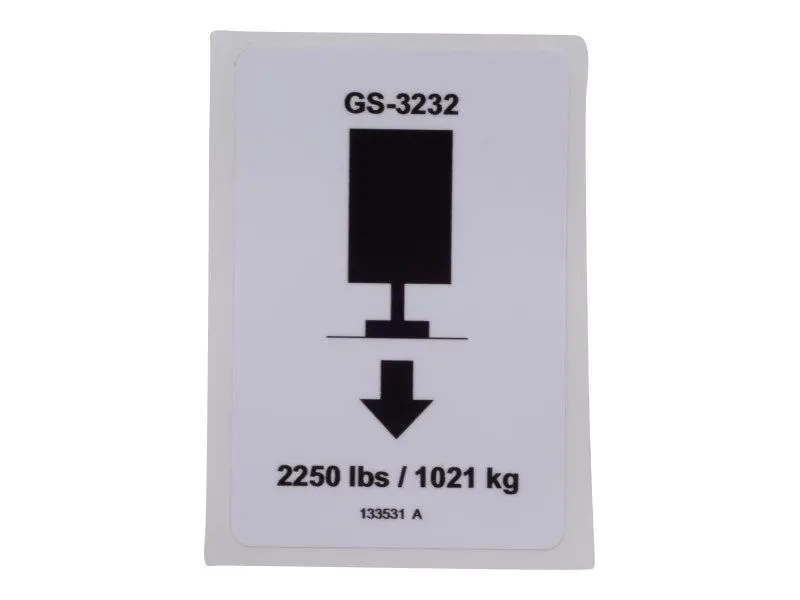 JLG Part # 133531GN | GN-DECAL, OUTRIGGER, LOAD, EA