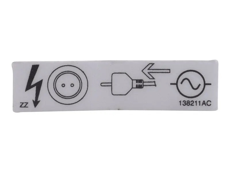 JLG Part # 138211 | SJ-DECAL, AC SUPPLY HERE, EA