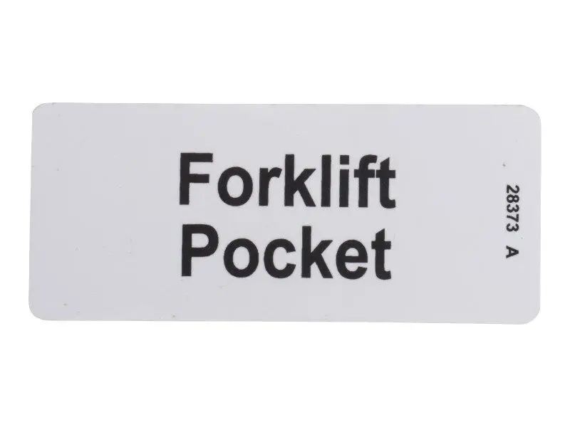 JLG Part # 28373GTGN | GN-DECAL,FORK LIFT POCKET, EA