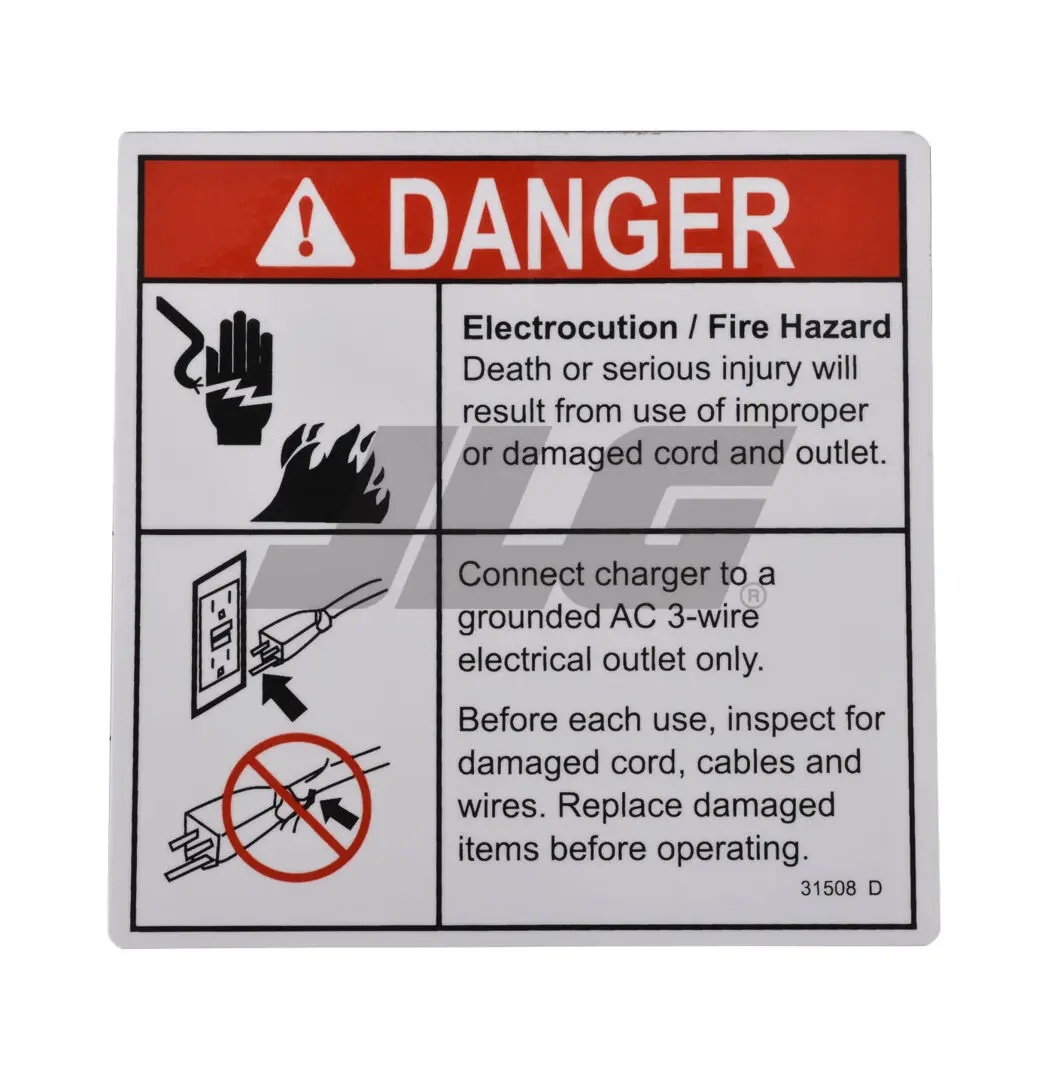 JLG Part # 31508 | GN-ELEC HAZARD PLUG, EA