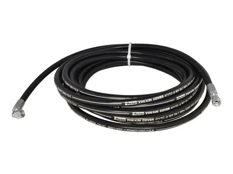 JLG Part # 75278-60300GT | GN-HOSE ASSY,1/2",90 FEM,STR, EA