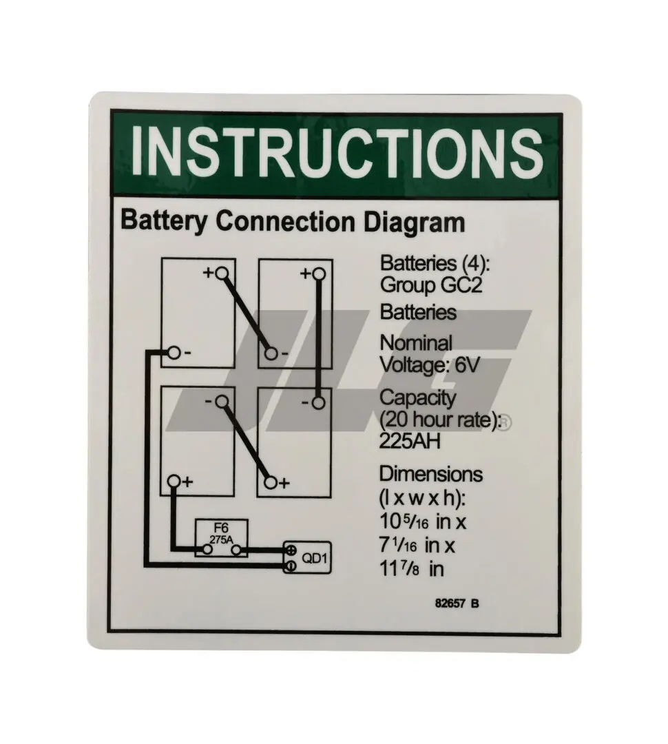 JLG Part # 82657 | GN-BATTERY CONNECT, EA
