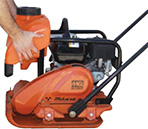 Multiquip #MVC88VTHW - Plate Honda GX160 w/ water tank 20 wide