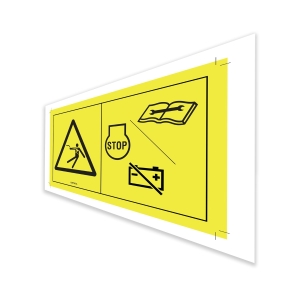 Genie Lift Part # 1267103GT - DECAL, DANGER, HAZARD, VOLTAGE, SYMBOL, EA